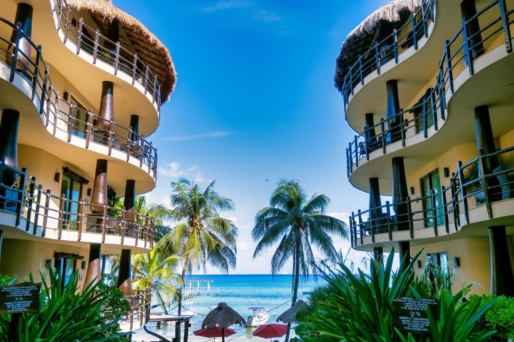 El Taj Oceanfront And Beachside Condo Hotel Playa del Carmen Bagian luar foto